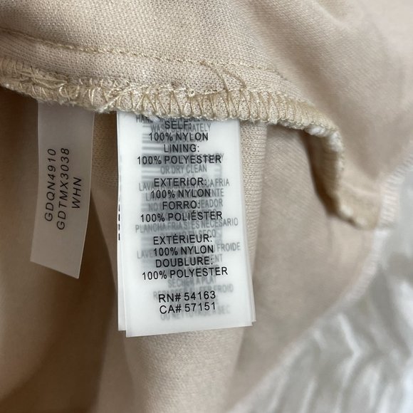 NWT GUESS Embroidered Mesh Sleeveless Sheath Dress Nude White Sz 2 - Picture 14 of 15